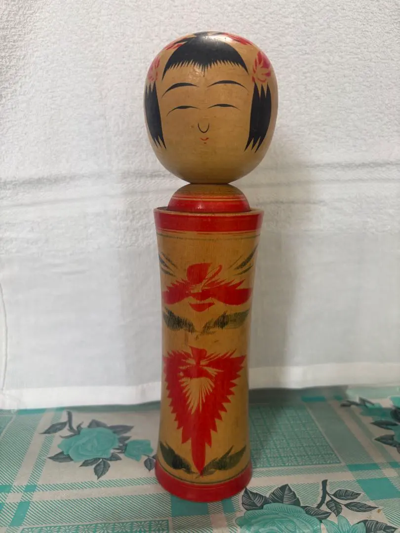 Thumbnail of Traditional wooden Kokeshi doll, approximately 30cm