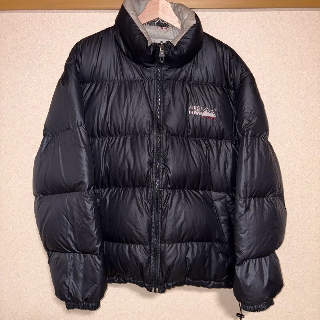 Thumbnail of FIRST DOWN Down Jacket Black Silver