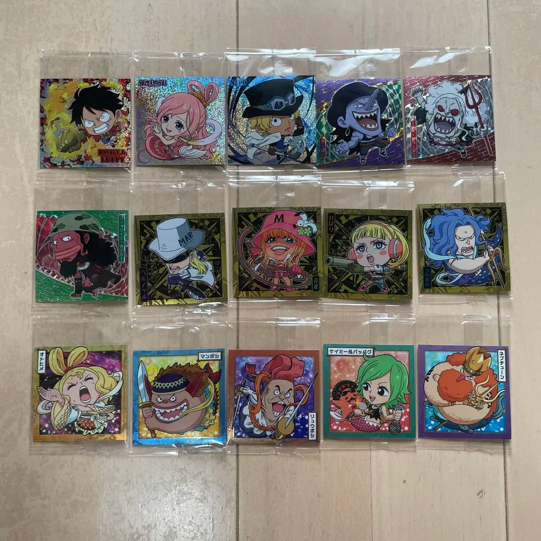 Thumbnail of One Piece Wafer Seal LOG.10 GR Luffy Shirahoshi Sabo