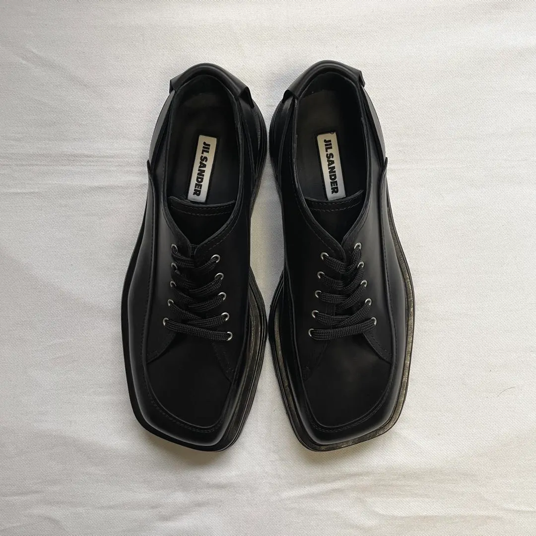 チャン⭐︎ジルサンダー レースアップシューズ レザー レースアップシューズ メンズ | Jil Sander 公式オンラインストア