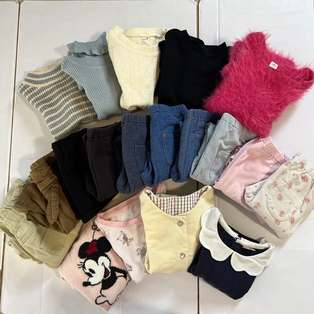 Thumbnail of Girls' Autumn/Winter Children's Clothing 19-piece Set! 100cm
