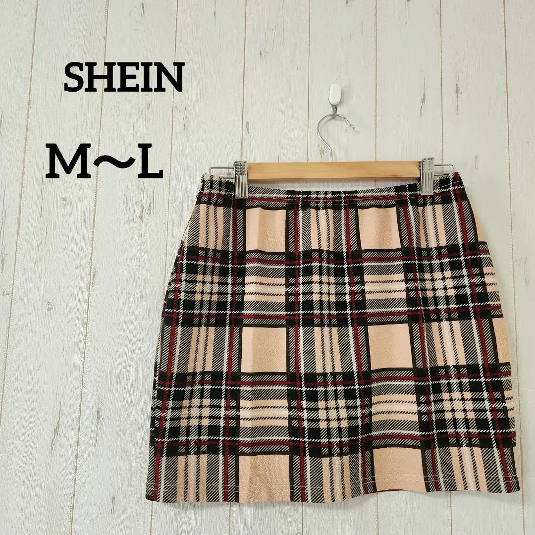 Thumbnail of SHEIN [M～L] Checkered Skirt, Girly Autumn, Thin Fabric