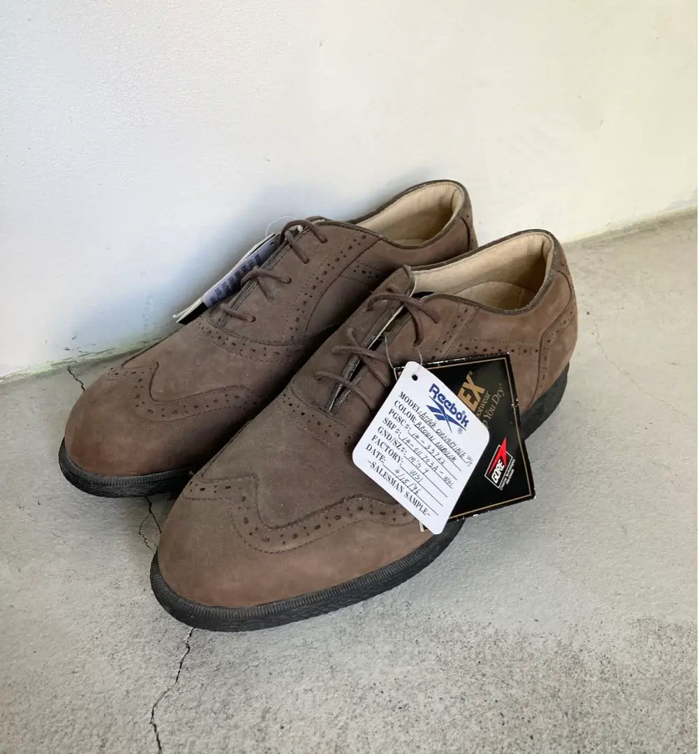[新品] Reebok ゴルフシューズ　ウィングチップ　GORE-TEX 12/14発売｜REGAL Shoe & Co. Wing-Tip GTX 2colors｜抽選/販売