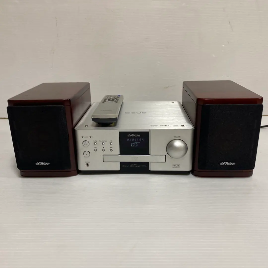 Thumbnail of Victor EX-AK1 Wood Cone DVD Mini Component System - As Is