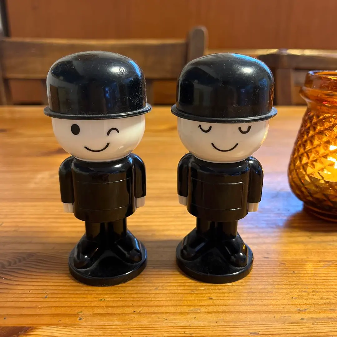 ホームプライド フレッドくん 置物＆ソルト&ペッパー 2体 フレッド君の陶器製ソルト＆ペッパー入れ2個セット Homepride