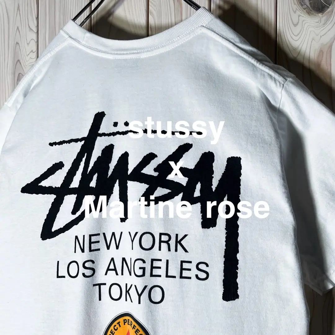 Stussy x Martine Rose Stand Firm Pigment Dyed Tee Natural