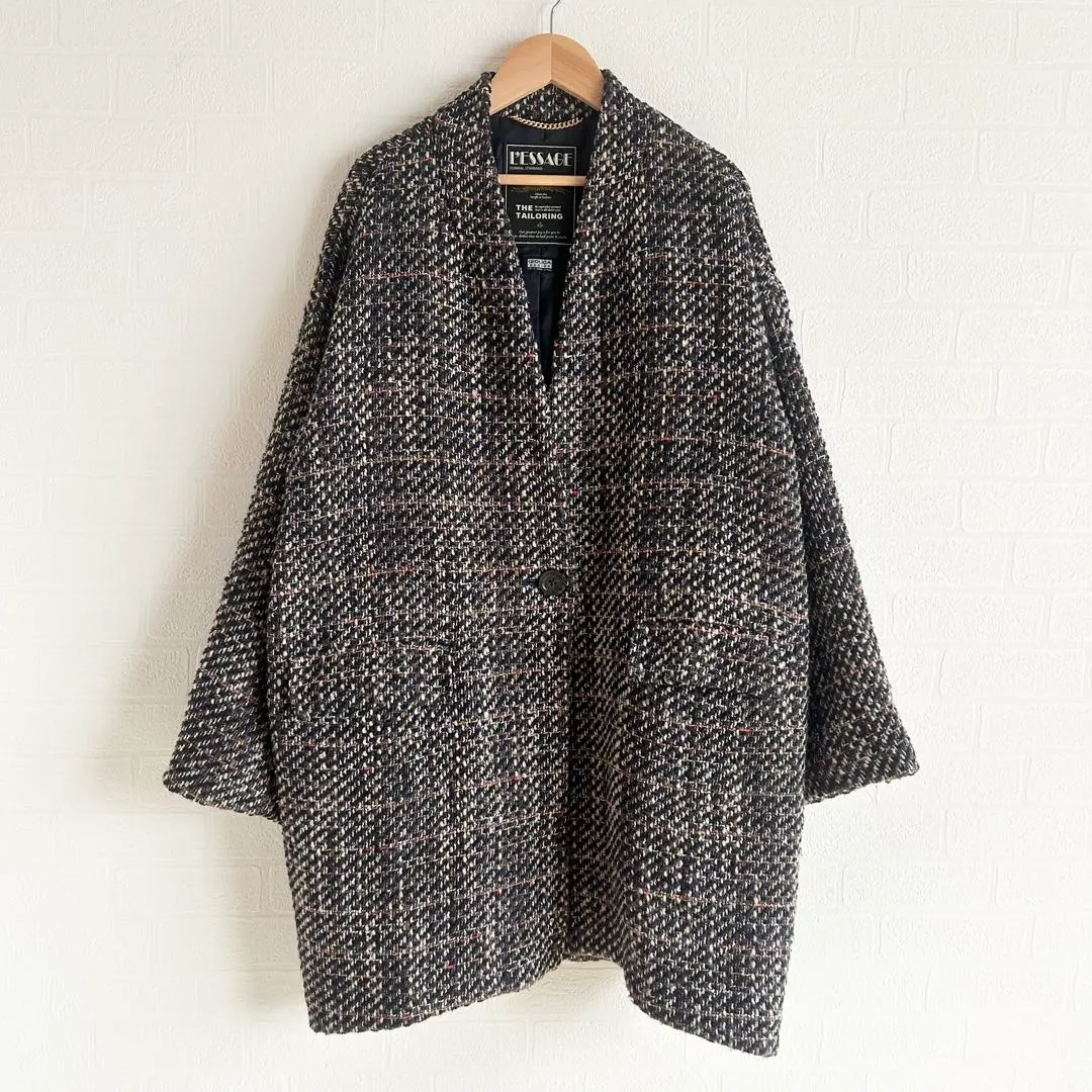 Journal standard L’ESSAGE コクーン コート ツイード ジャーナルスタンダードレサージュ 23AW GIOLICA コクーンコート