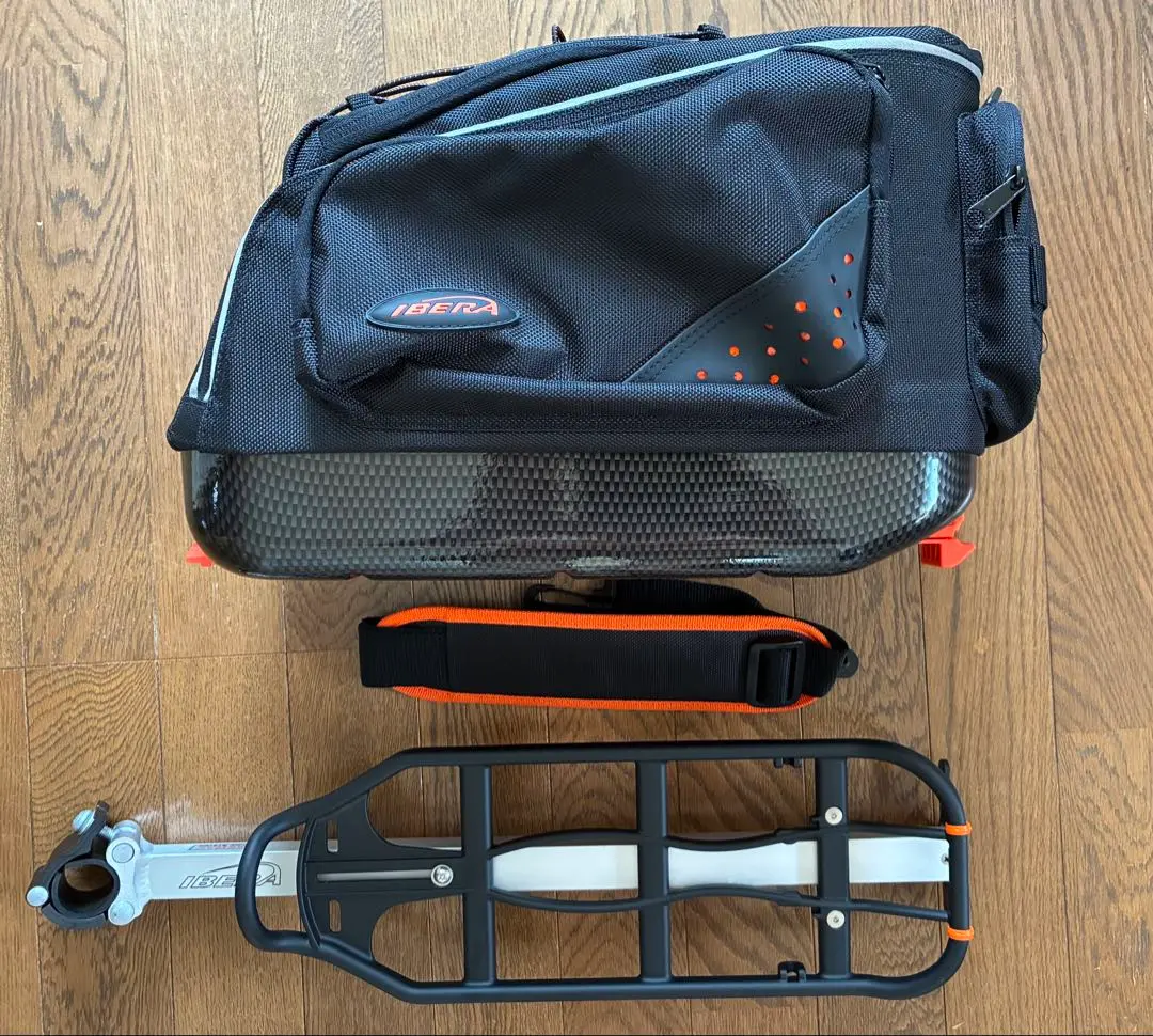 IBERA(イベラ) PakRak コミューターバッグ キャリア 簡単脱着 Amazon | IberaイベラPakRak自転車用 全天候型2点セットパニエ