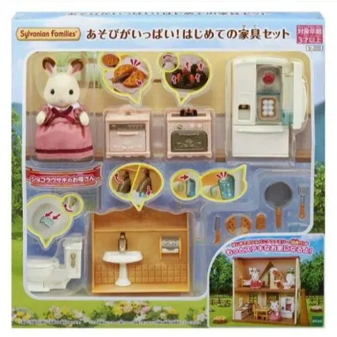 森林家族 玩樂多多！ 初次家具組合 全無缺件 的縮圖