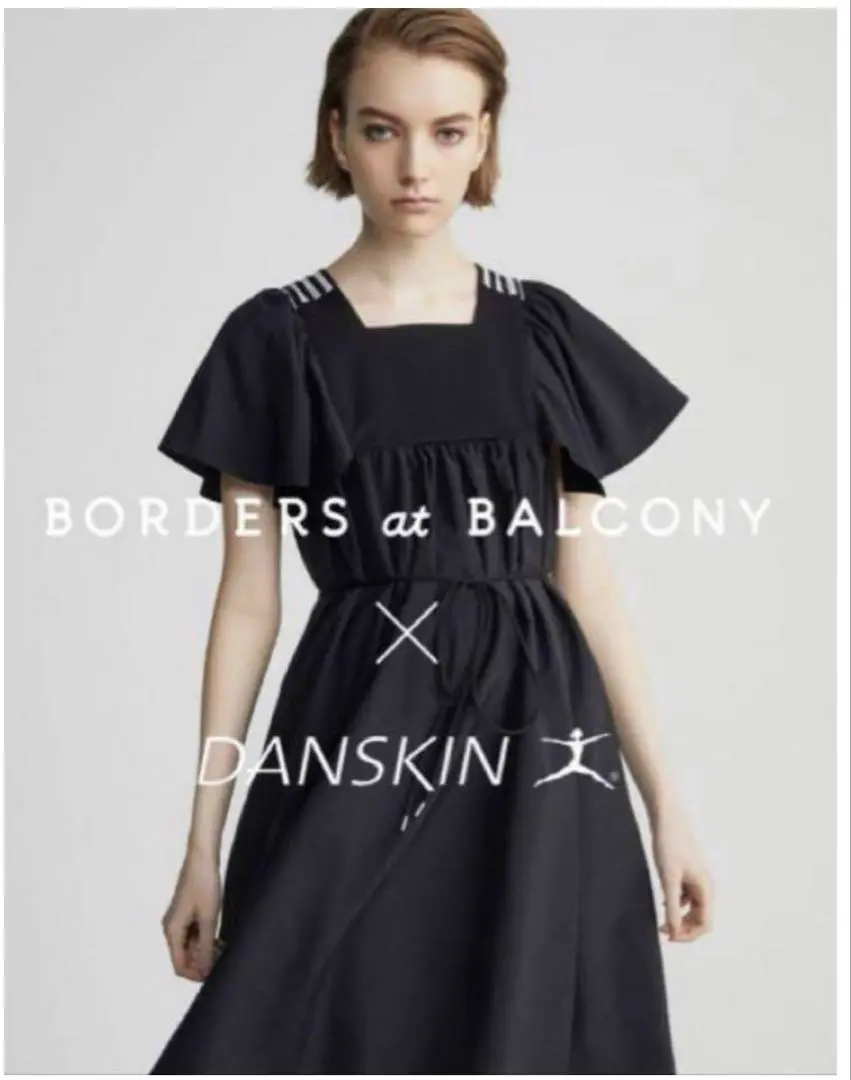 DANSKIN boarders at balcony エアリーフリルパーカー BORDERS at BALCONY X DANSKIN エアリーフリルパーカー