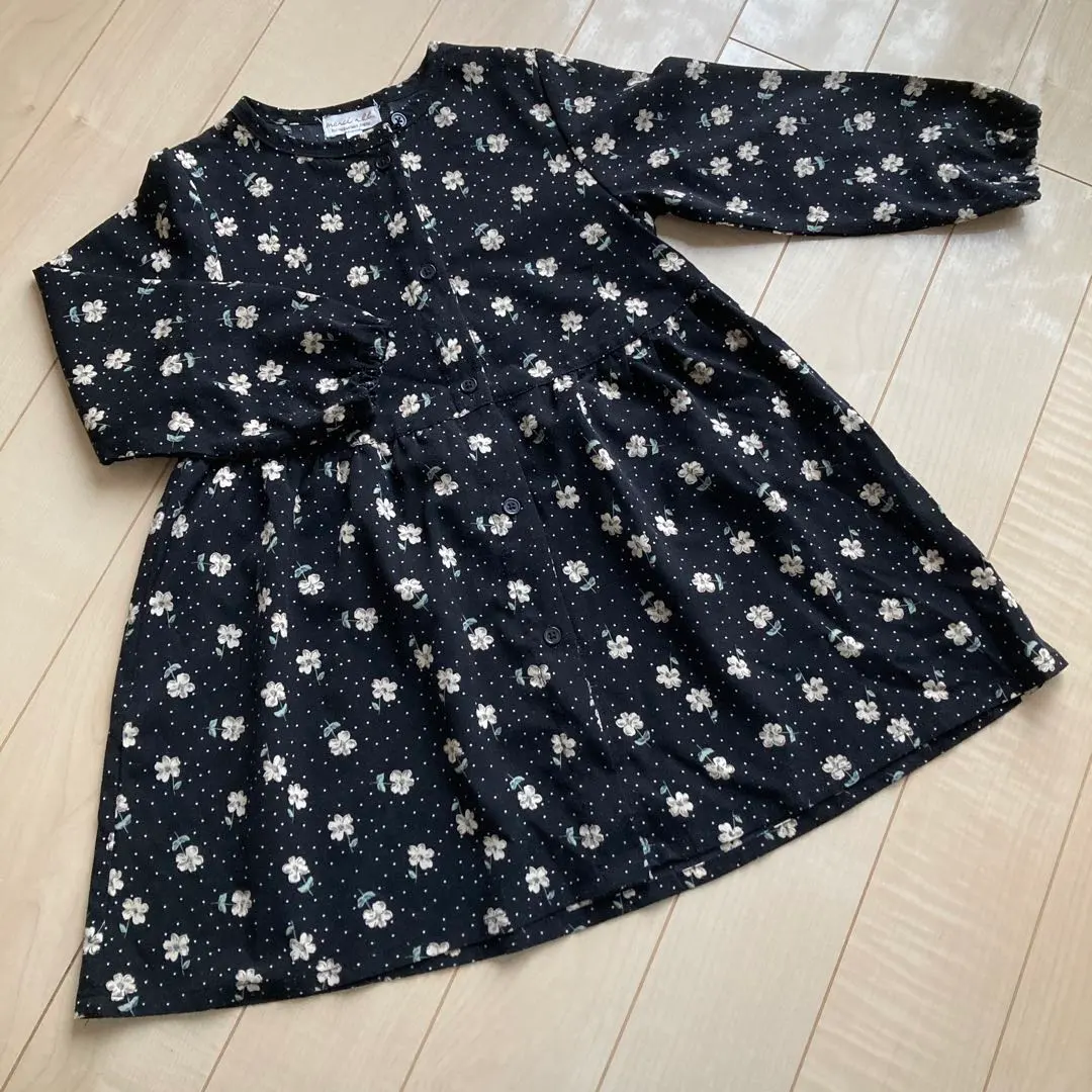 Thumbnail of Floral print dress, size 110, black