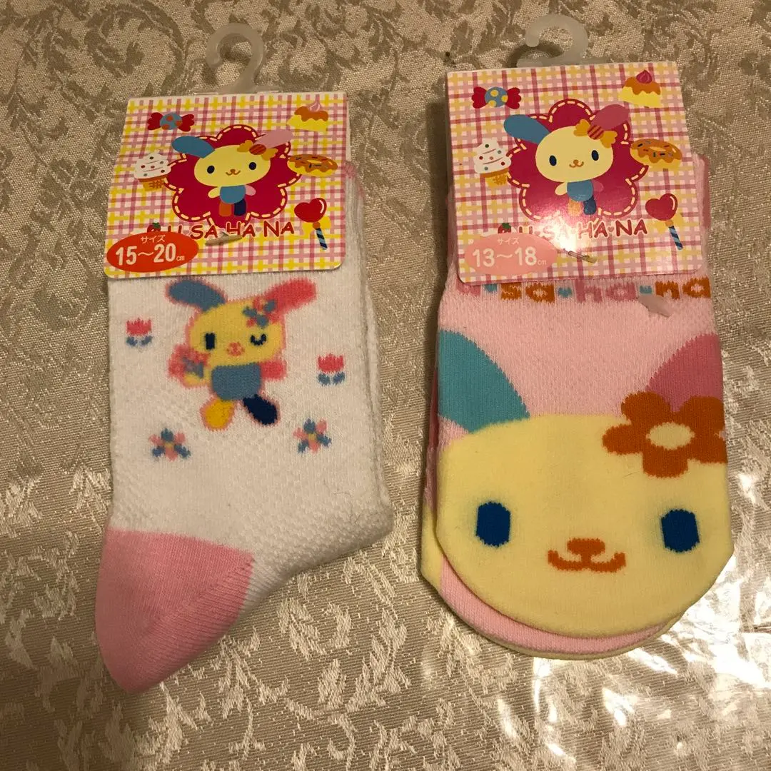 2004ウサハナ❤サンリオ【マスコット付】クリスマス靴下✨サンタ帽子うさはな希少 2025年最新】ウサハナ靴下の人気アイテム - メルカリ