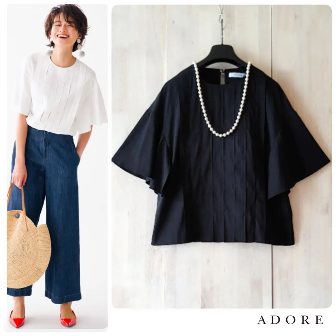 2025年最新】ADORE カラー：ブラック系 半袖の人気アイテム