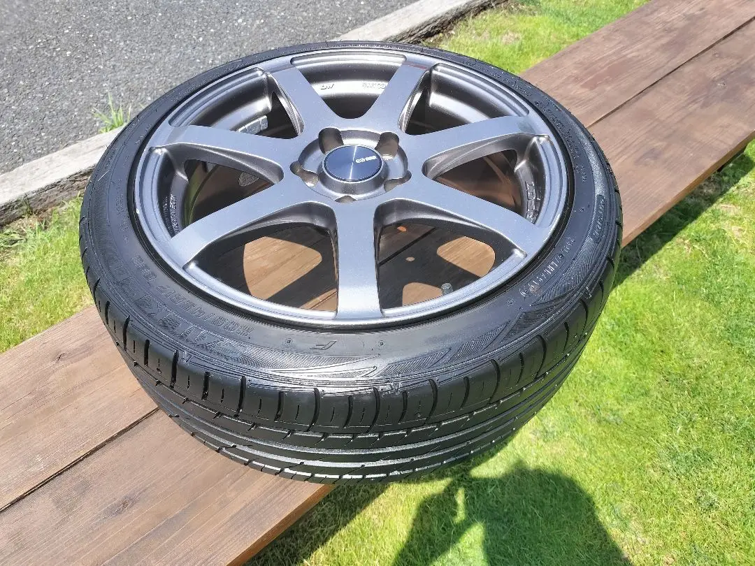 エンケイ PF07 17インチ PCD100 4穴 +48 中古4本セット限定色 ENKEI エンケイ PF-07 中古ホイール 4本 7J 17インチ PCD100 4穴