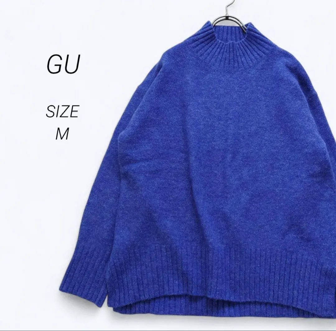 Thumbnail of GU Blue Long Sleeve Knit Sweater M