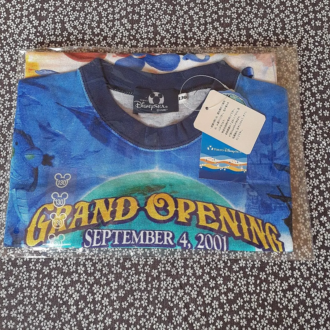 未使用☆ディズニーシー　グランドオープン　Tシャツ　2枚☆ディズニーリゾート TDR ディズニー シー グランドオープニング Tシャツ 100cm シー