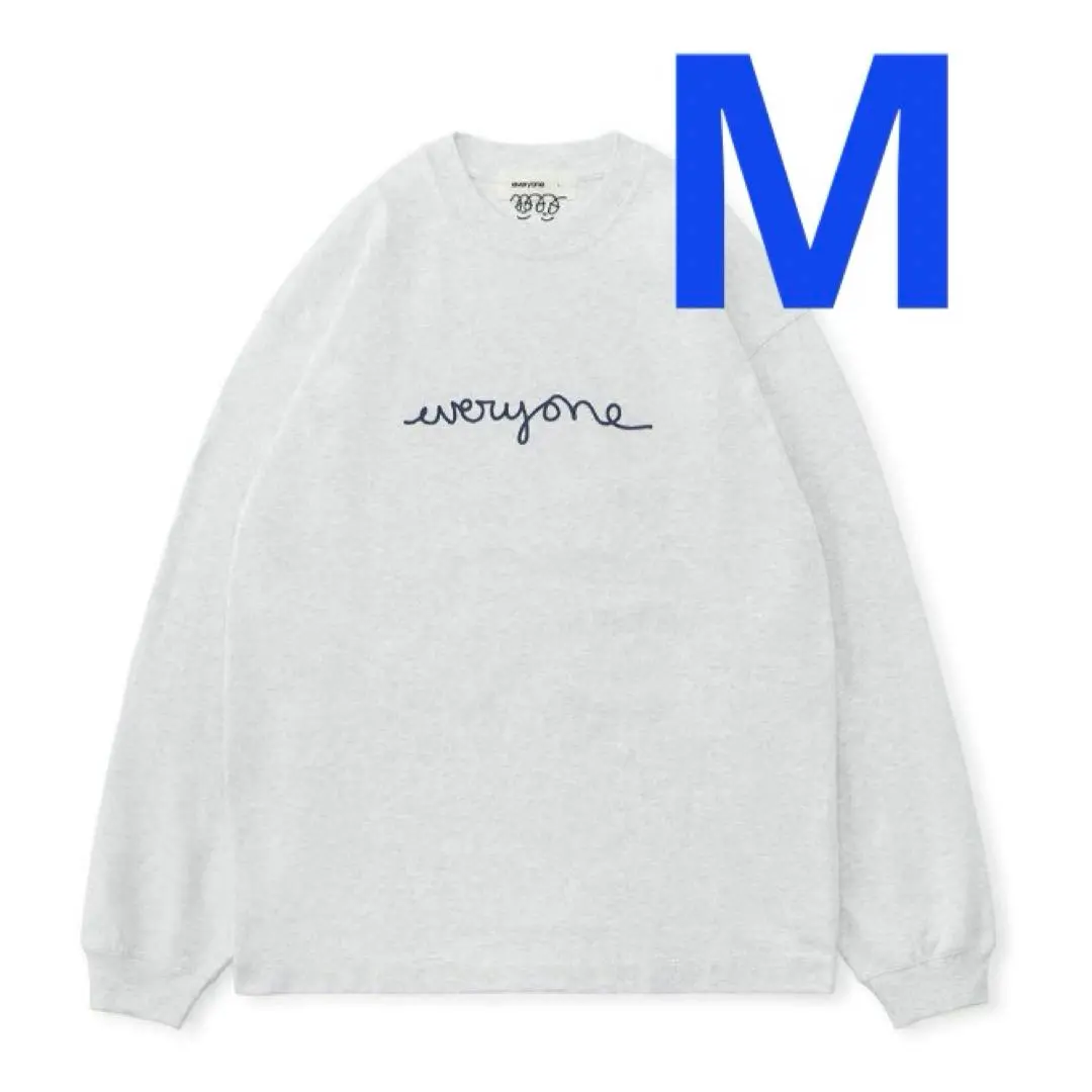 トップス everyone j.30000 logo long sleeve tee M everyone エブリワン j 30000 logo long sleeve tee ブラック