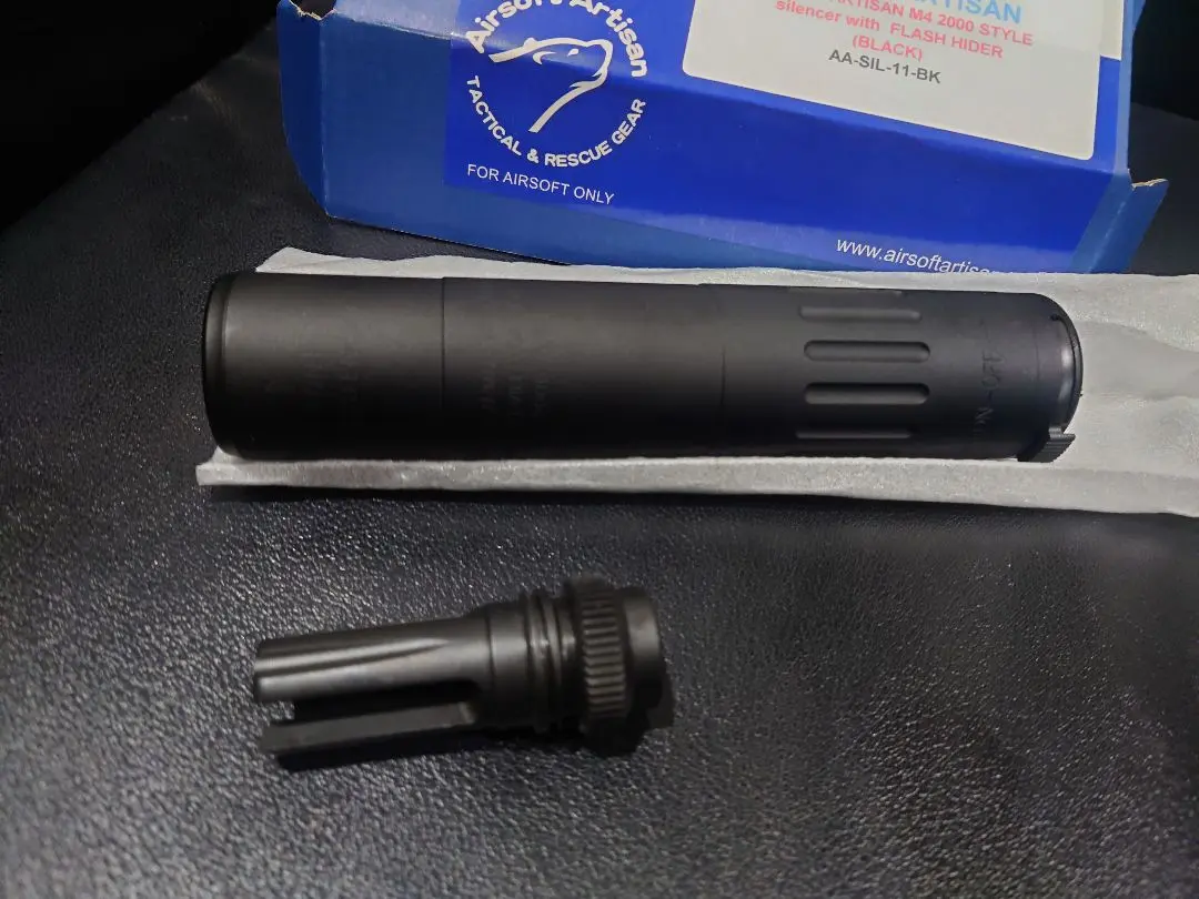 AirsoftArtisan AAC T51ハイダー m4-2000サプレッサー Airsoft Artisan AACタイプ M4-2000 サプレッサー + Blackout
