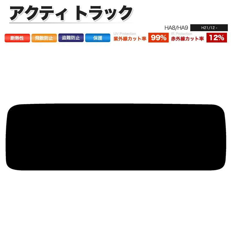 アクティHA7 フロントスクリーンスモーク上部20センチ