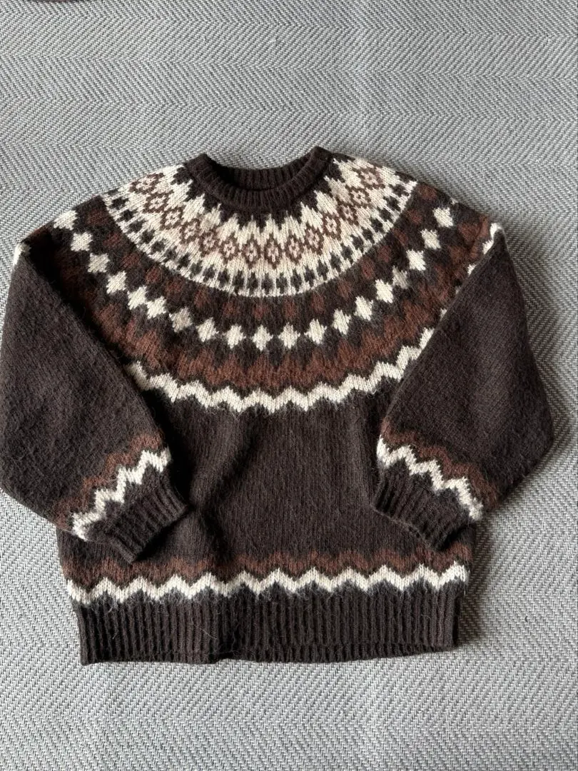 Thumbnail of BEAMS Wool Fair Isle Pattern Sweater