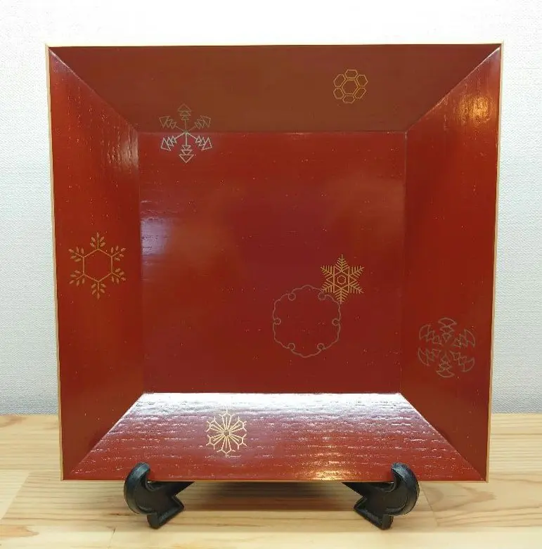茶道具　竹器師　黒田宗博作　巴蒔絵　竹中棗　紫野　上田義山極め箱　V　6343 茶道具 竹器師 黒田宗博作 巴蒔絵 竹中棗 紫野 上田義山極め箱 V