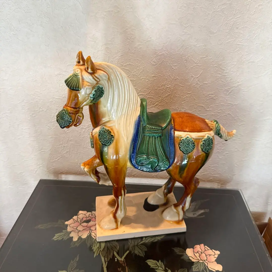 ♦瀬戸焼系 本業窯 三彩 馬置物 唐三彩 工芸品コレクション 骨董品アンティーク 2025年最新】三彩馬 骨董の人気アイテム - メルカリ