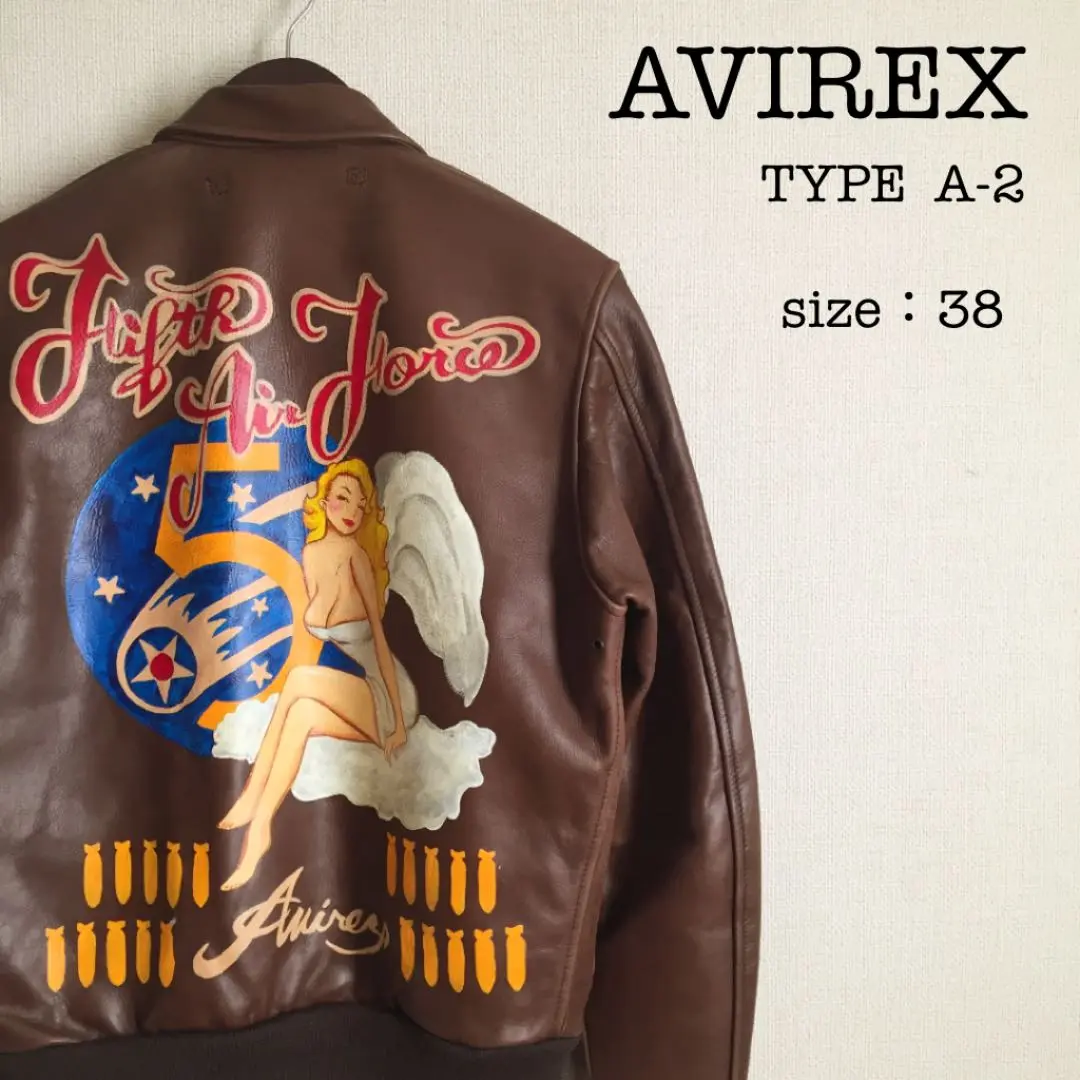 希少 AVIREX 75周年記念 ハンドペイント フェザー レザージャケット 2025年最新】アヴィレックス ハンドペイントの人気アイテム