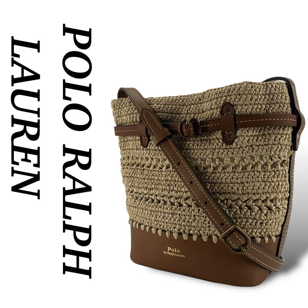 [良品✨] Lauren Ralph Lauren カゴバッグレディース　夏 良品✨] Lauren Ralph Lauren カゴバッグレディース 夏