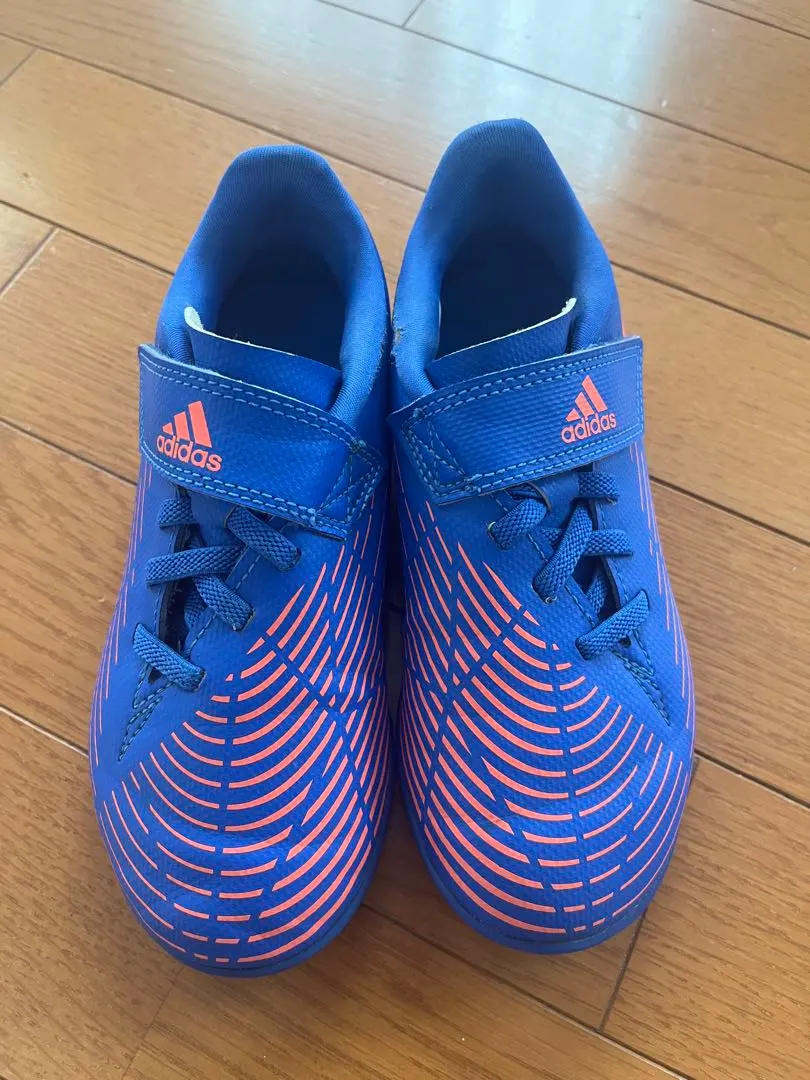 Thumbnail of Adidas soccer shoes, training shoes, kids, 19cm, blue