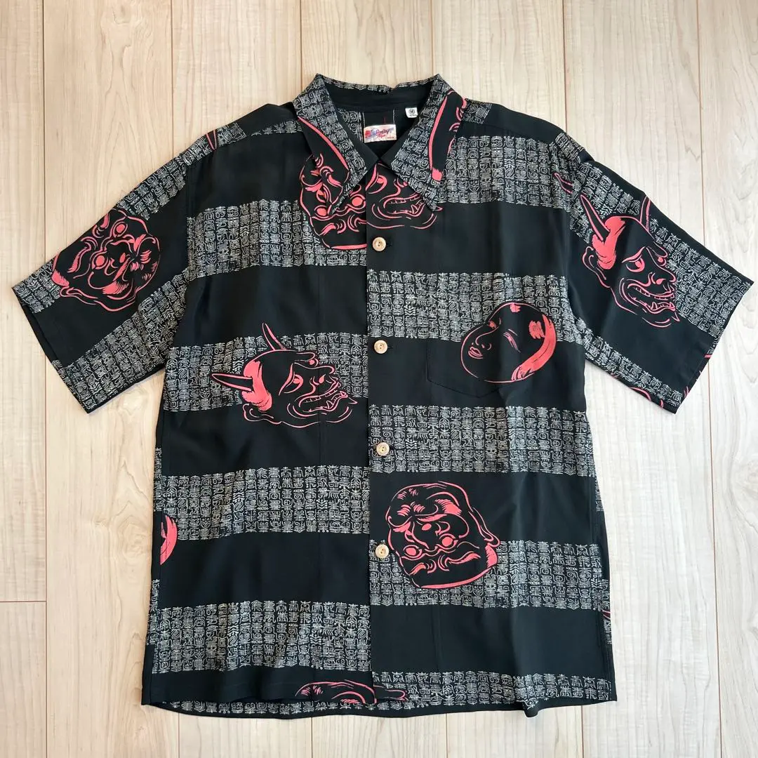 【美品】サンサーフ 能面 般若 アロハシャツ 中古・古着通販】Sun Surf (サンサーフ) 能面般若アロハシャツ