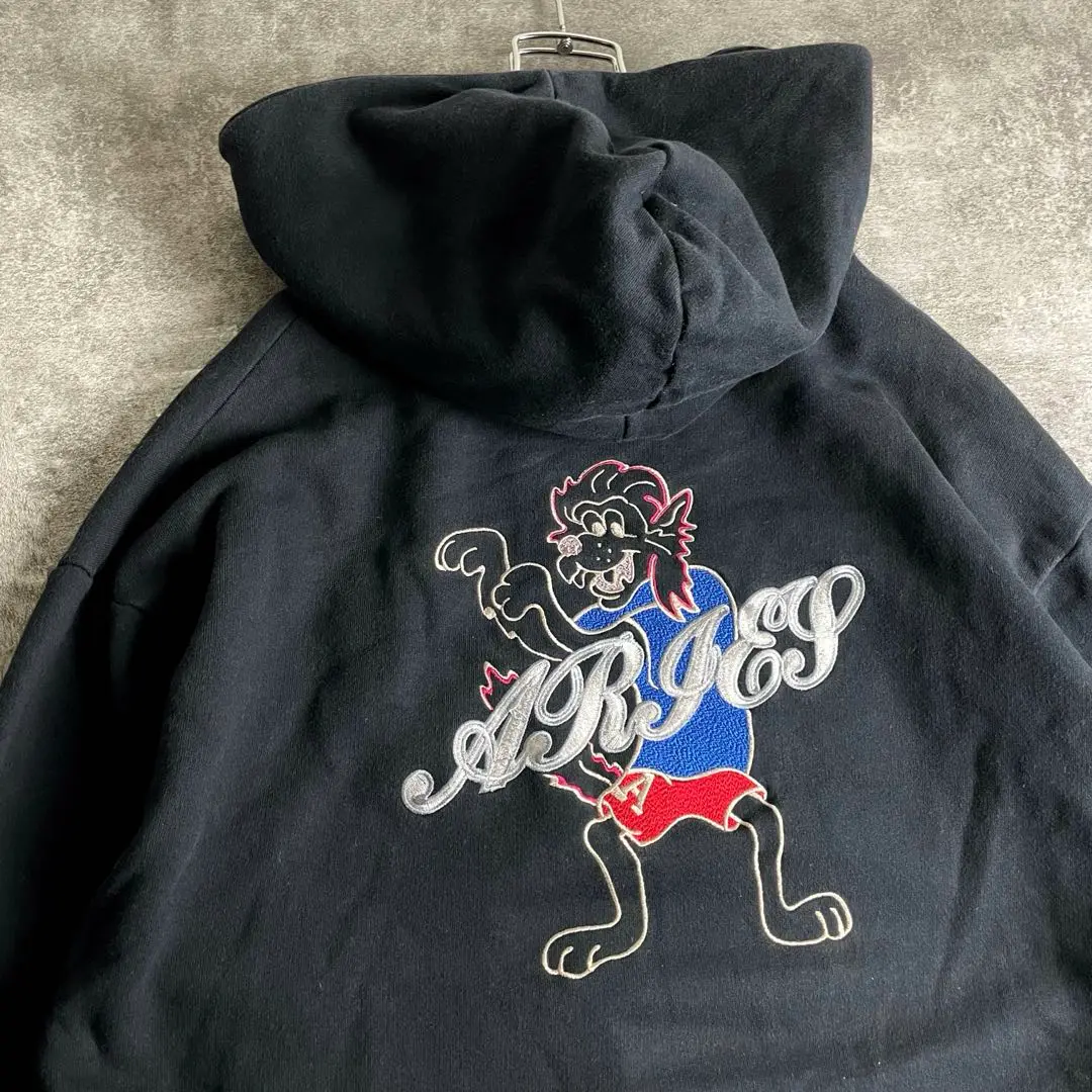 パーカー・フーディ ARIES SS23 HOODIE (STAR20014_BLK) SS23 Supreme Worldwide Hooded Sweatshirt - パーカー フーディ