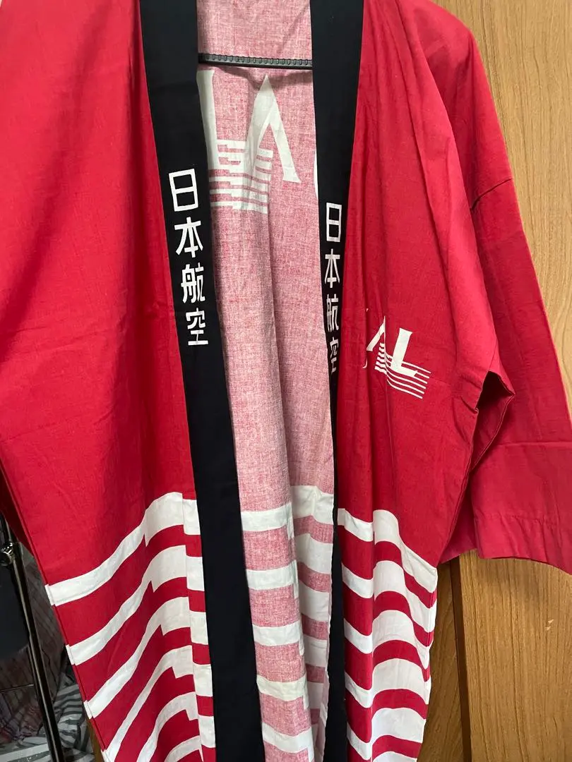 JAL  法被 ファーストクラス ノベルティです。  フリーサイズ 青色 Amazon.co.jp: レア 超JAL ファーストクラス ハッピ 青い法被