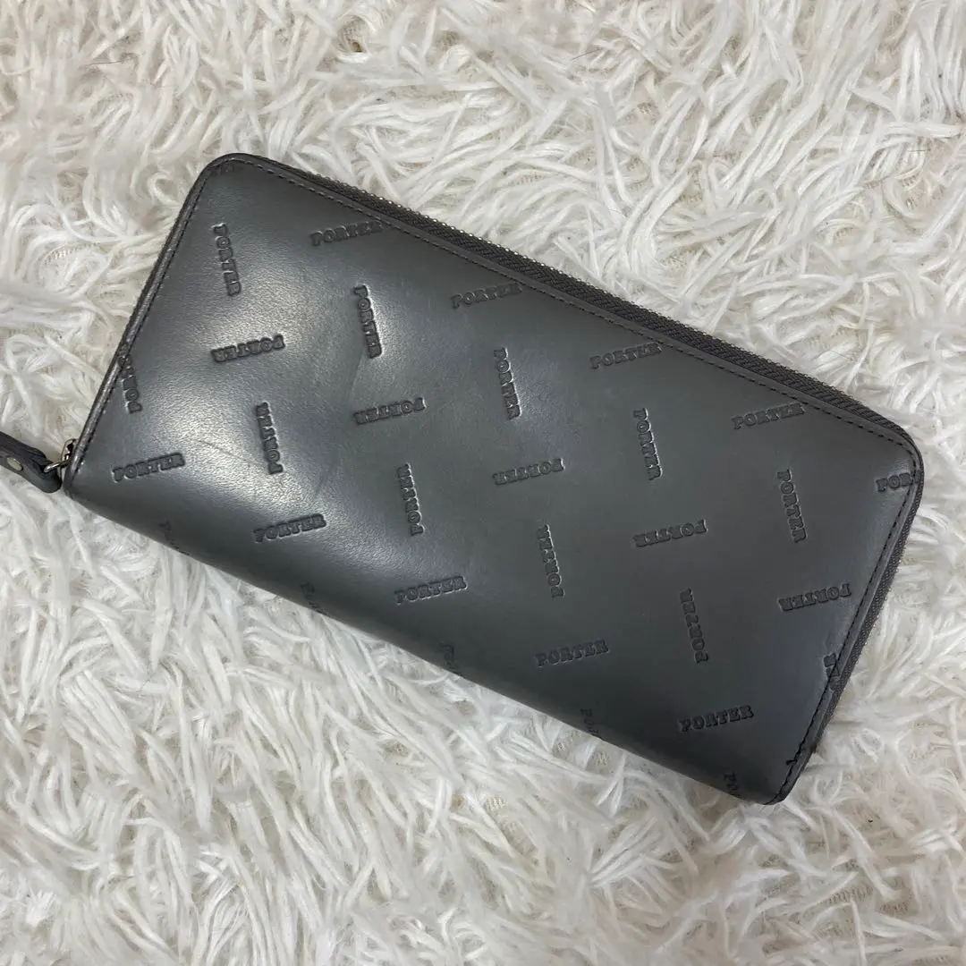 PORTER#エンチョイス#長財布#型押しロゴ#美品 PORTER#エンチョイス#長財布#型押しロゴ#美品