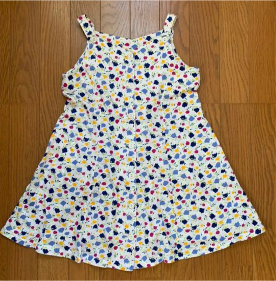 Thumbnail of Kids' one-piece dress, girl, 130cm, retro, skirt, camisole, white birch