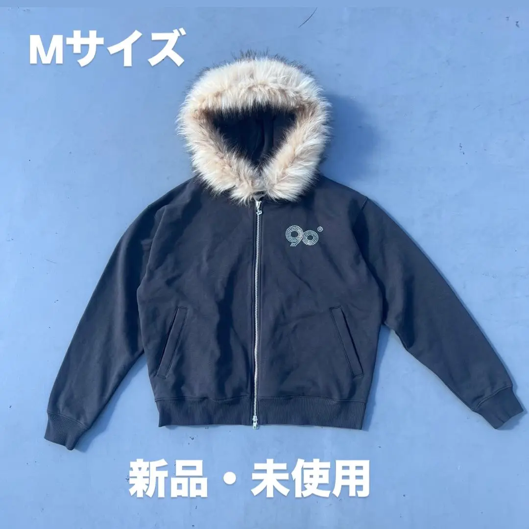 9090girl 新品未使用 ファー セットアップS 9090girlグレー ファー付きフード セットアップ - メルカリ