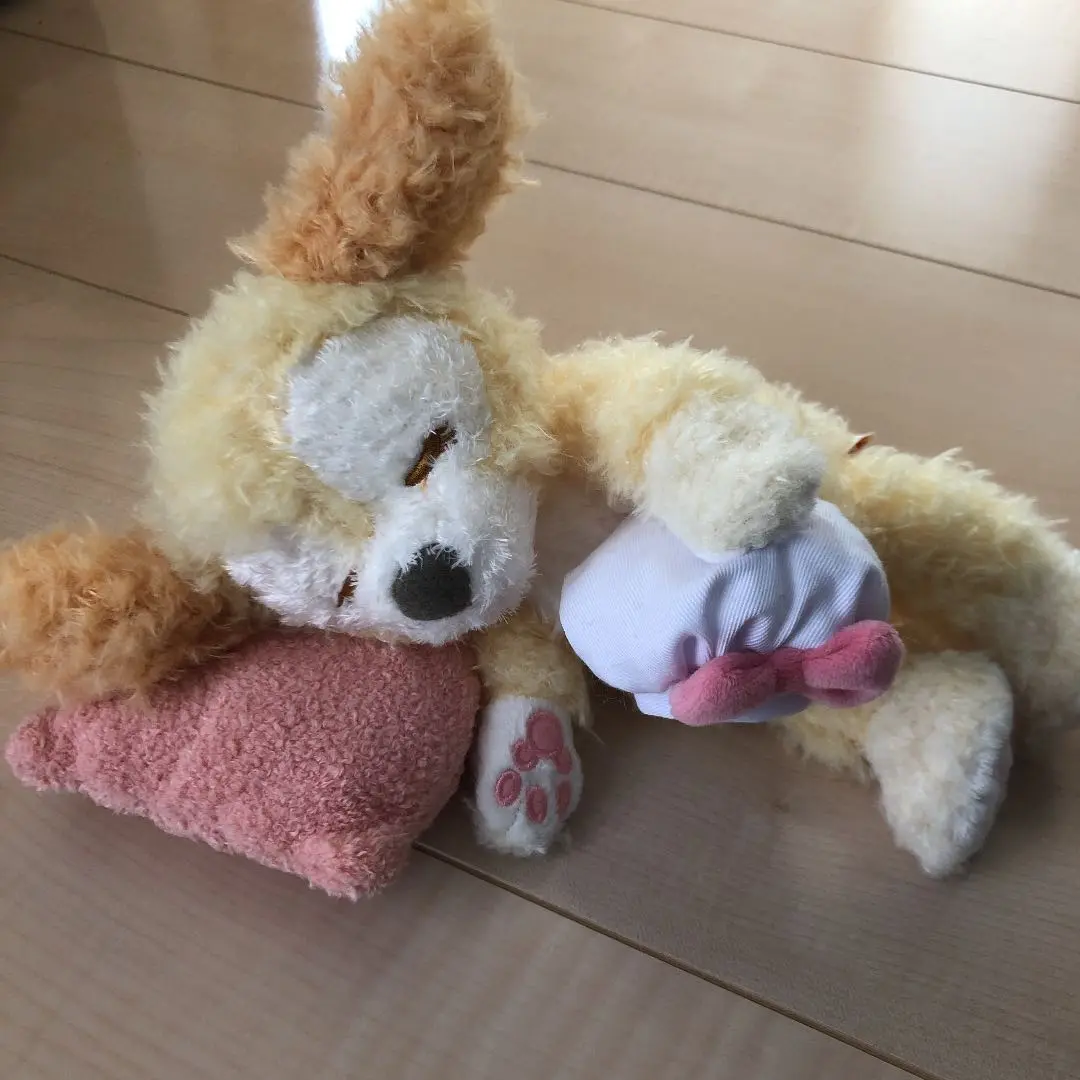 香港ディズニー　クッキーアン　ぬいぐるみ　おやすみ クッキーアン おやすみ ぬいぐるみバッジ ダッフィーの