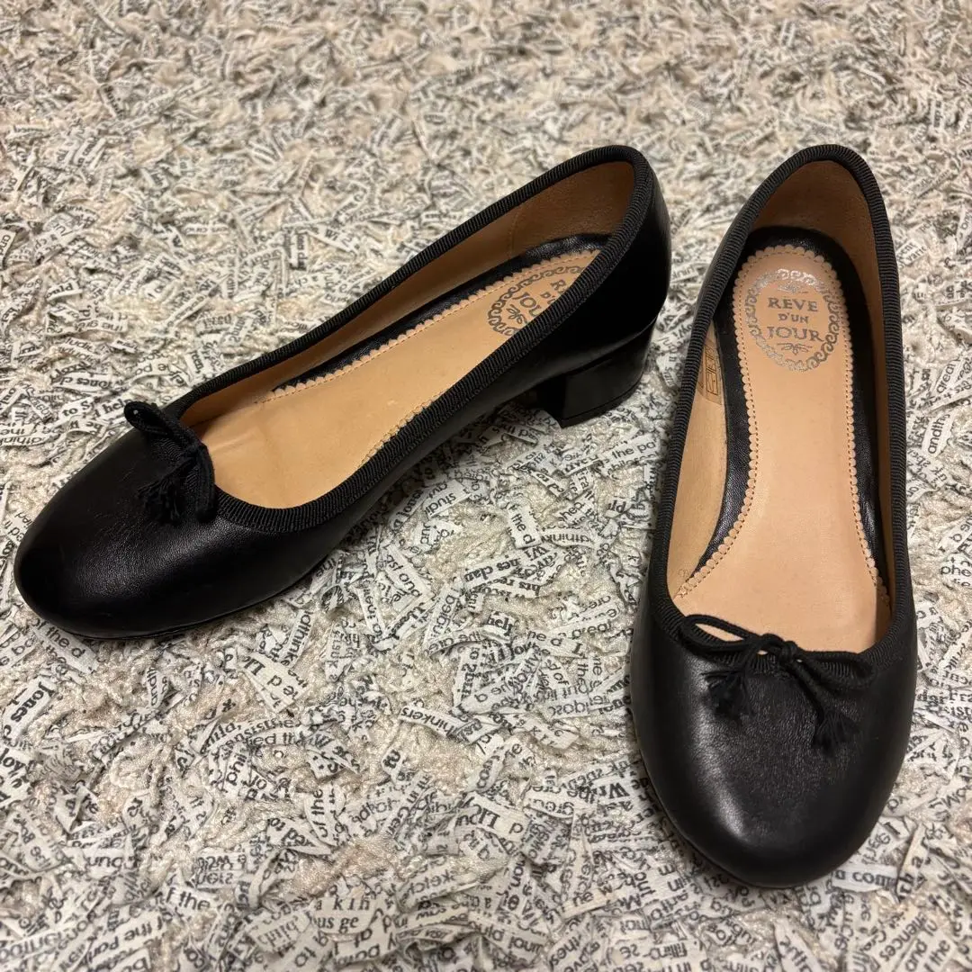 REVE D’DUN JOUR バレエシューズ　パンプス 38 24 ラフィア REVE D'DUN JOUR バレエシューズ パンプス 38 24 ラフィア