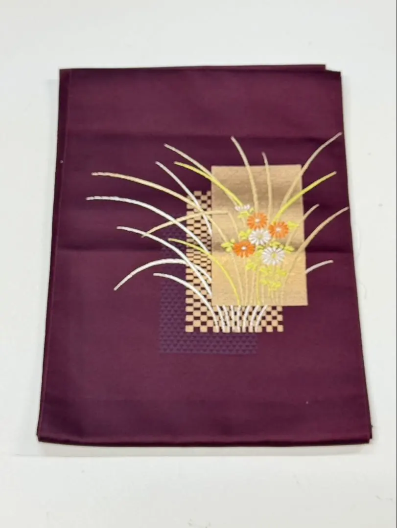 Thumbnail of Purple Floral Embroidered Nagoya Obi