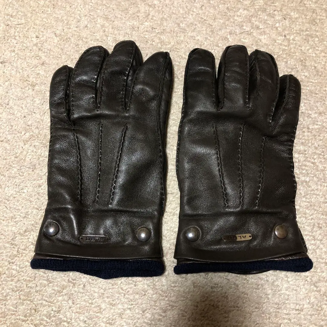 極上美品　3万円 　ALPO　アルポ　レザーグローブ　M　デンツ、メローラ好きに 極上美品 3万円 ALPO アルポ レザーグローブ M デンツ、メローラ