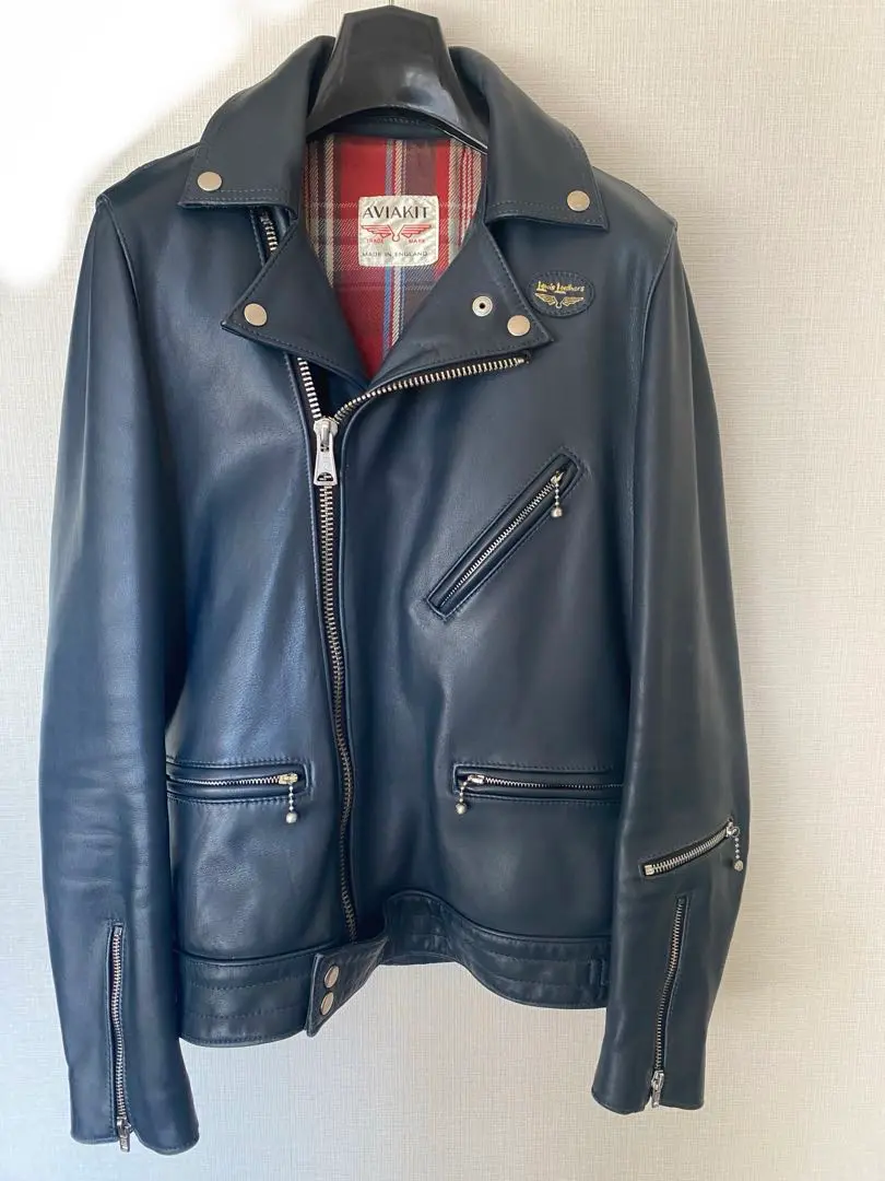 ルイスレザー×ポールスミス サイクロン Lサイズ ライダースジャケット ネイビー Lewis Leathers（ブルー・ネイビー/青色系）のフリマアイテム一覧