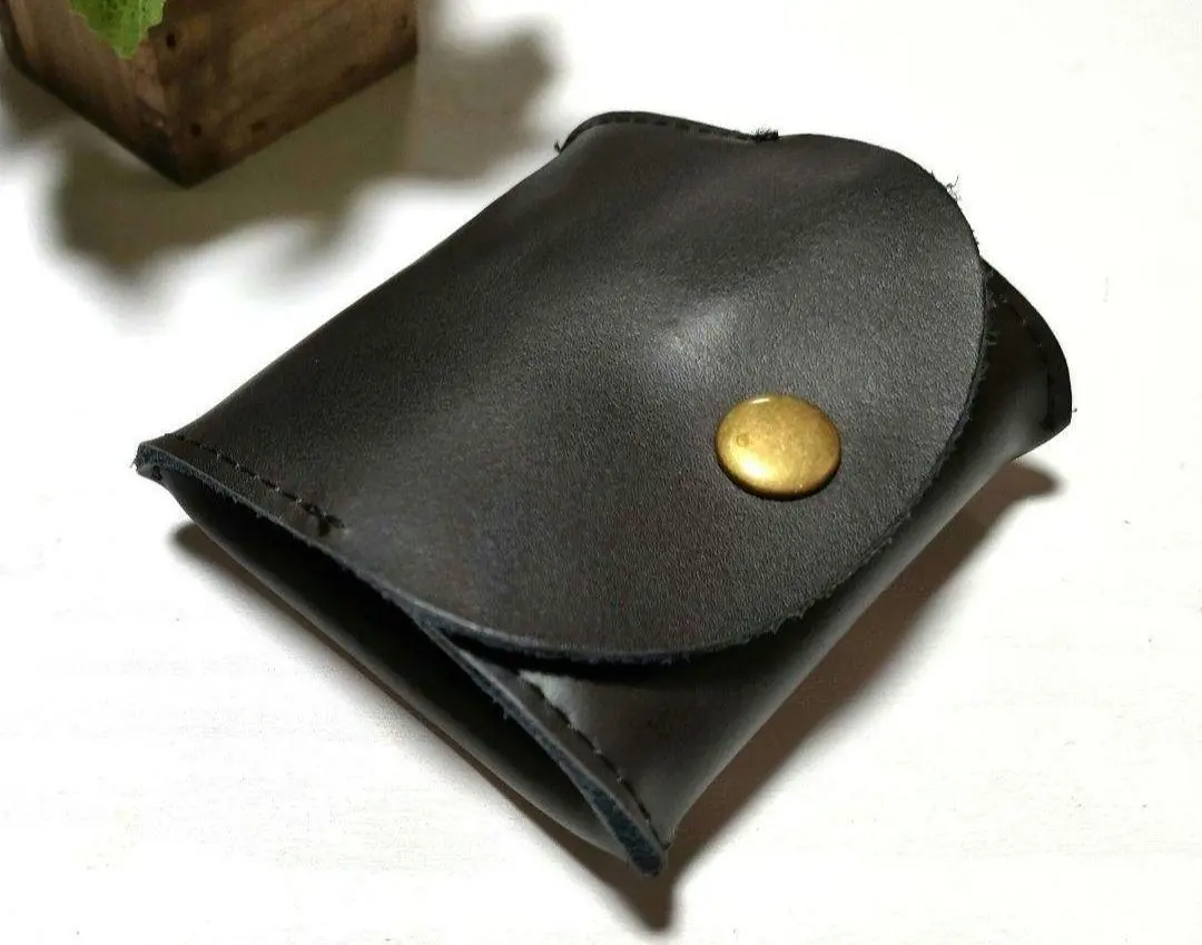 Thumbnail of Genuine Leather Black Coin Case / Coin Purse Unisex