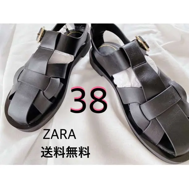 ★ZARA ★ザラバックルレザーフラットケージサンダル ☆ZARA ☆ザラバックルレザーフラットケージサンダル (ZARA