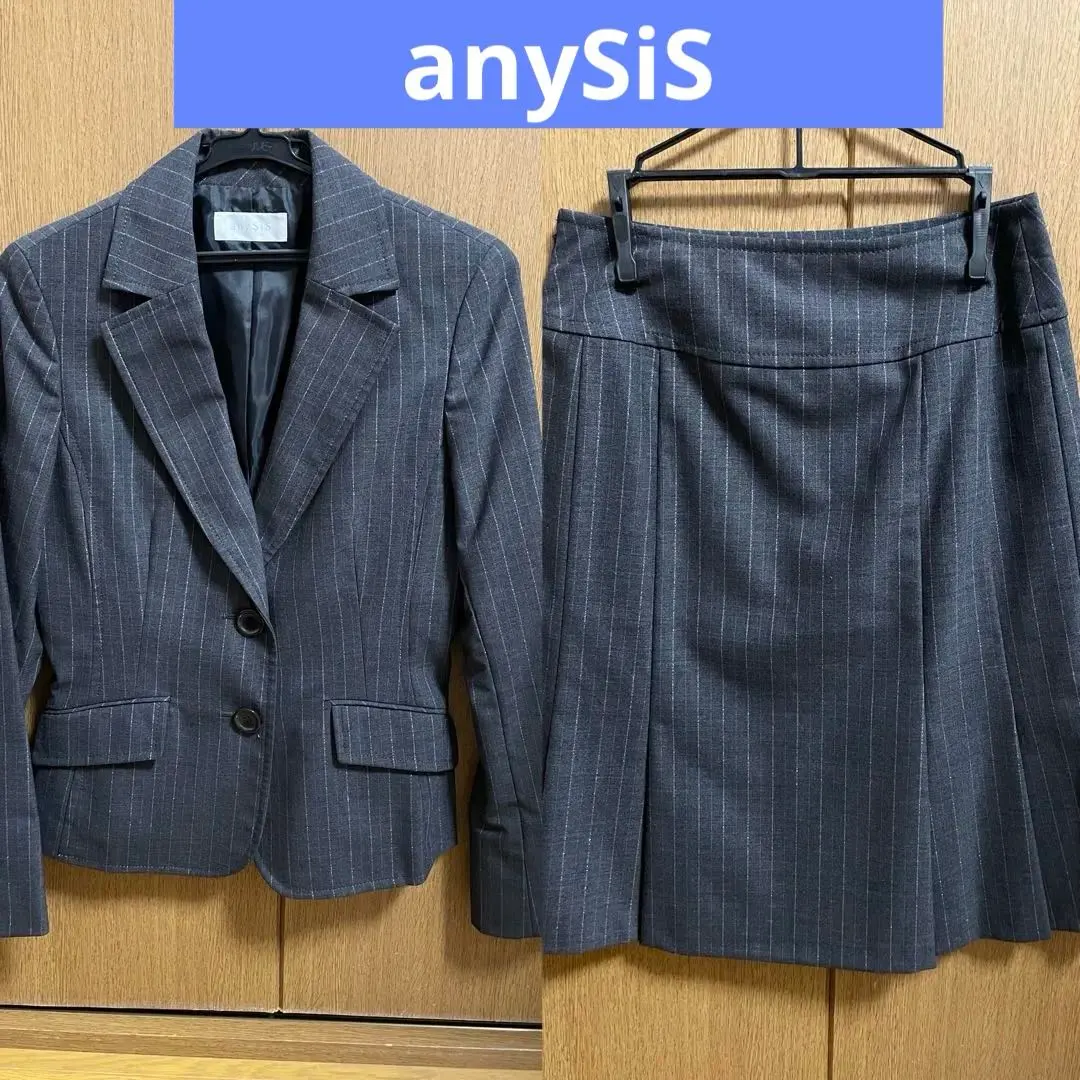 Thumbnail of anySiS Setup Suit - Striped Jacket & Skirt Set