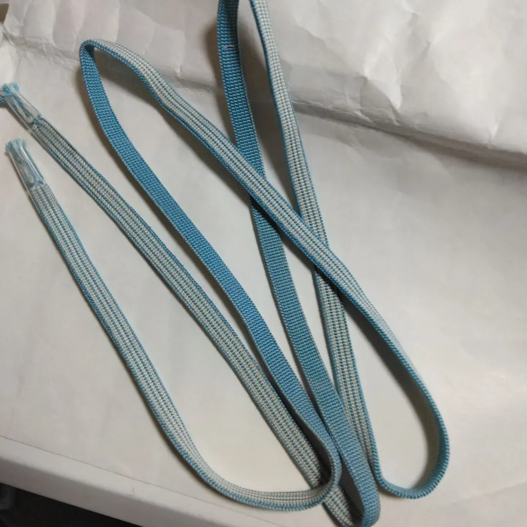 Thumbnail of Blue and light blue striped obi締め (obi cord)