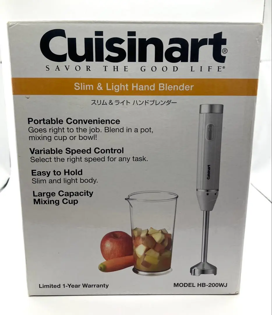 クイジナート スリム&ライト ハンド ブレンダー ホワイト HB-200WJ ヨドバシ.com - クイジナート Cuisinart スリム&ライト マルチ