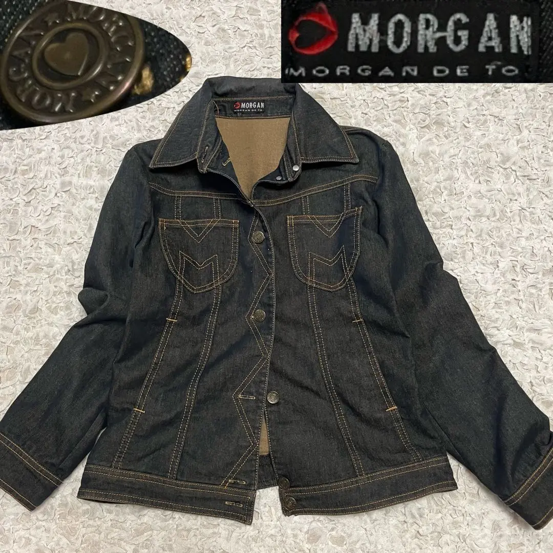 MORGAN - モルガン MORGAN デニムジャケット 38 ライトブルー