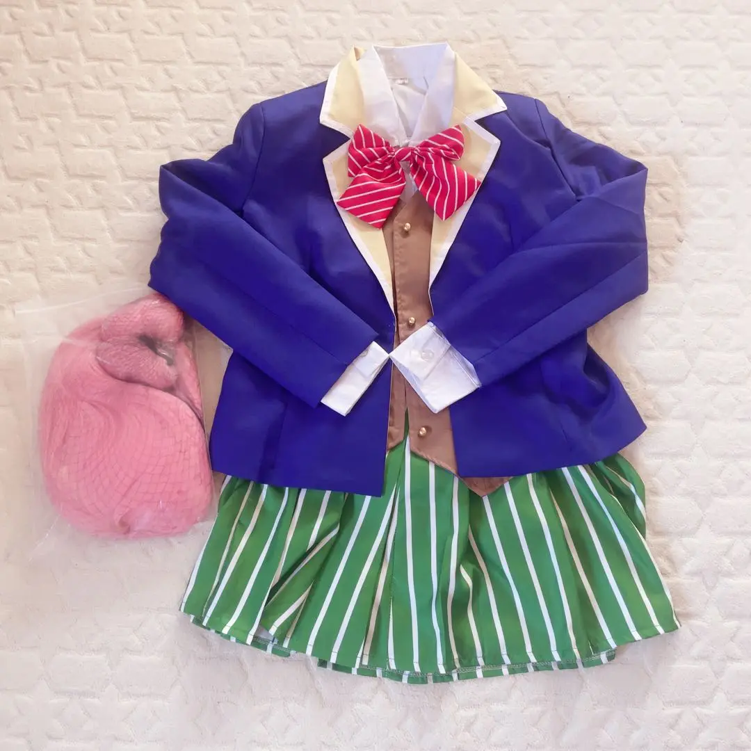 ハピシュガ松坂さとうコスプレ衣装 ウィッグ付　さとちゃんコスプレ Amazon.co.jp: [BHCASE] ウィッグ 付きハッピーシュガーライフ