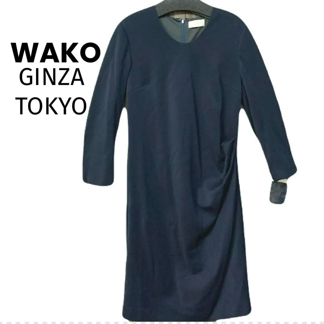 美品 最高級シルク 絹 100% チュニック ワンピース ワコウ WAKO 美品 最高級シルク 絹 100% チュニック ワンピース ワコウ WAKO