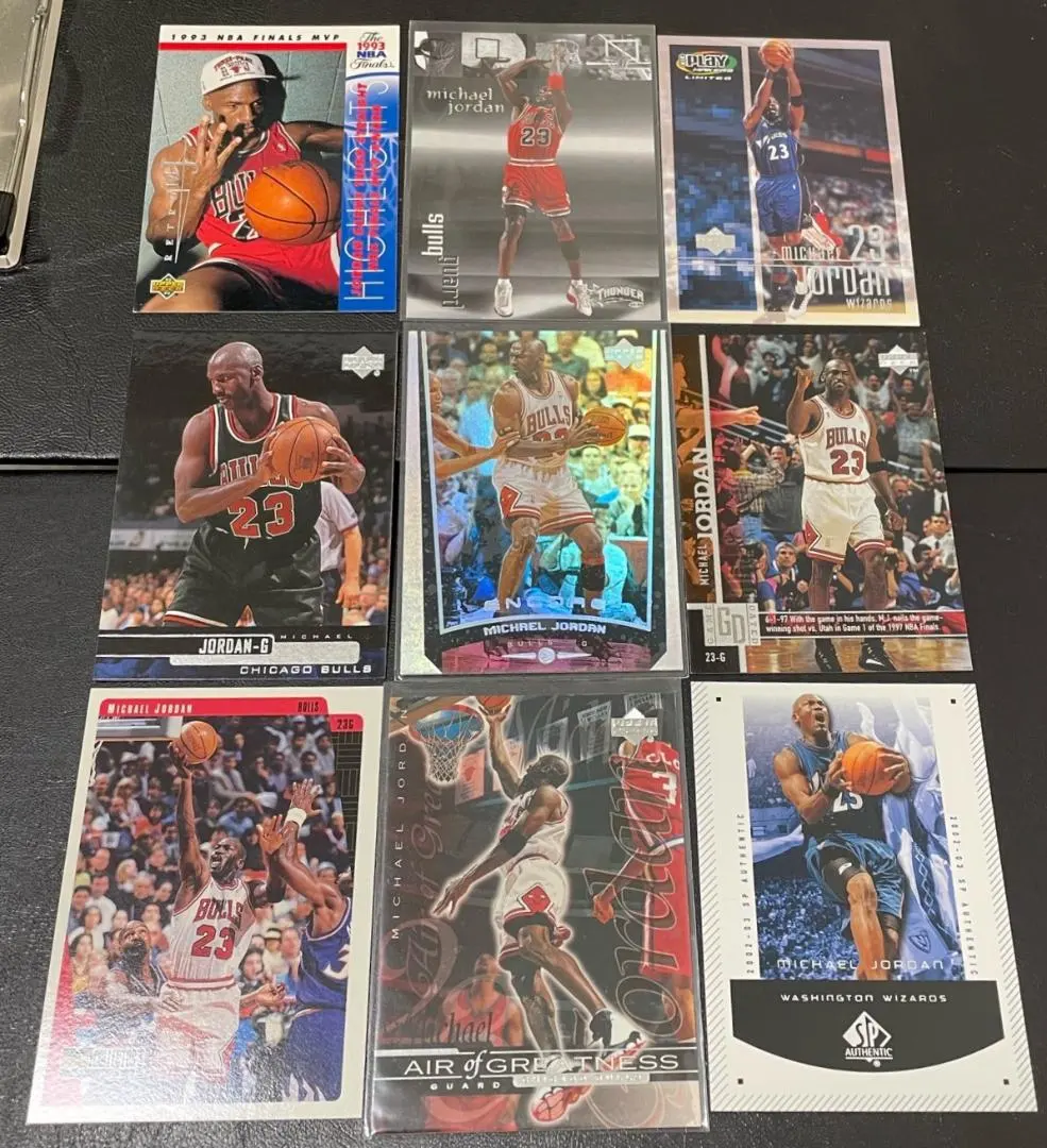 Thumbnail of NBA Michael Jordan 9-card set