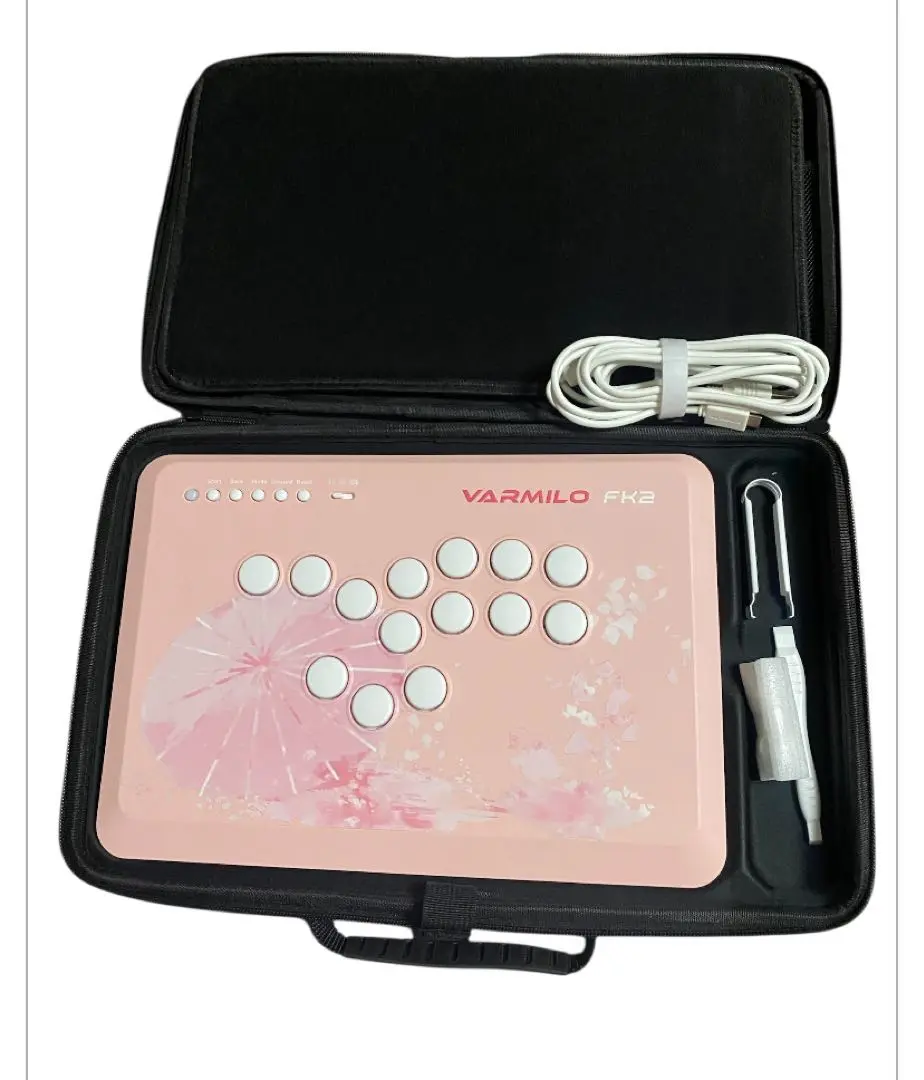 【中古美品】ふもっふ Varmilo FK2 桜 レバーレス PC PS5 VARMILO FK2(不屈) 桜 ラピッドトリガー搭載レバーレスアケコン